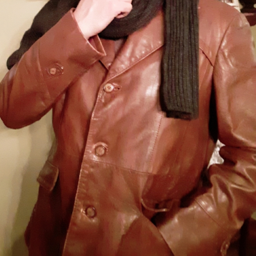 1970's vintage mens Berman's leather Jacket